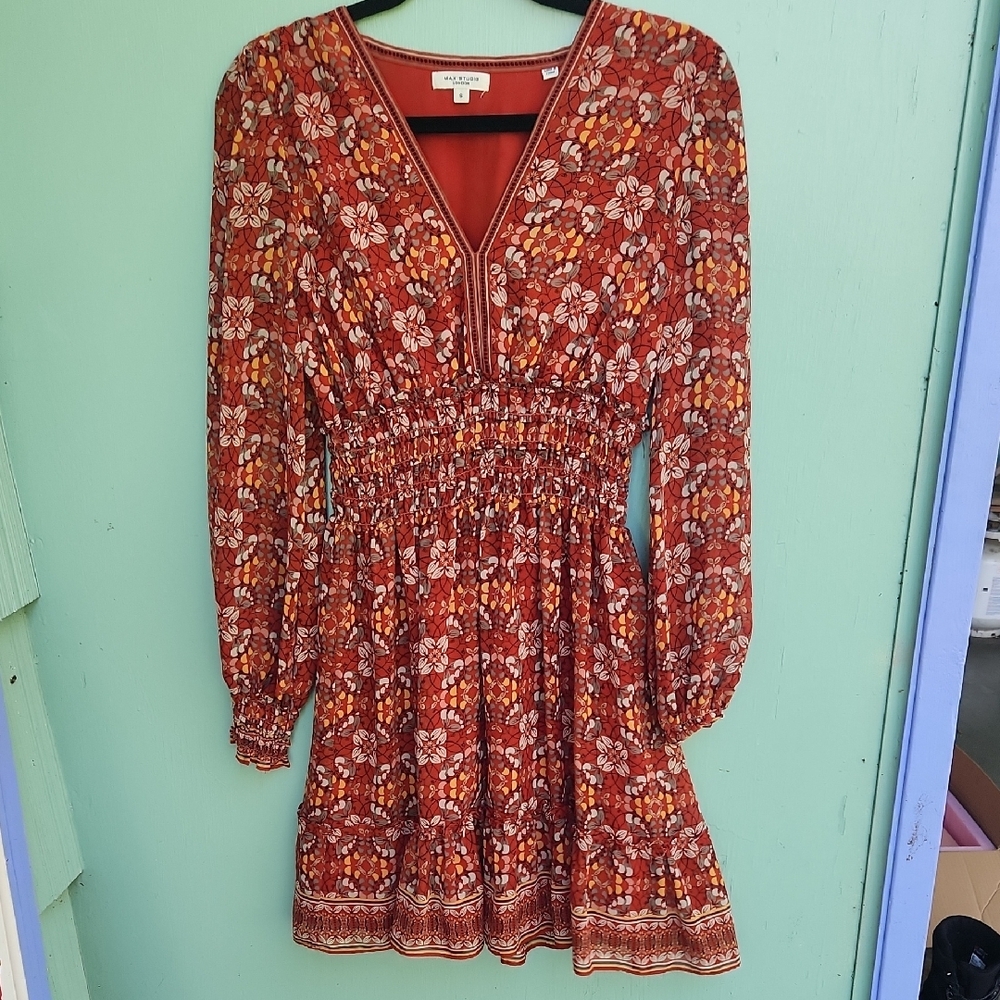 Altar'd State Red Floral Dress